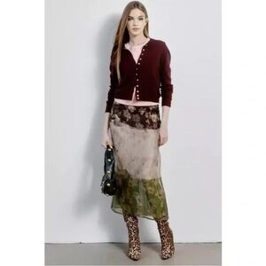 🚨24 Hour Flash Sale 🚨 Zara Floral Sheer Maxi Skirt